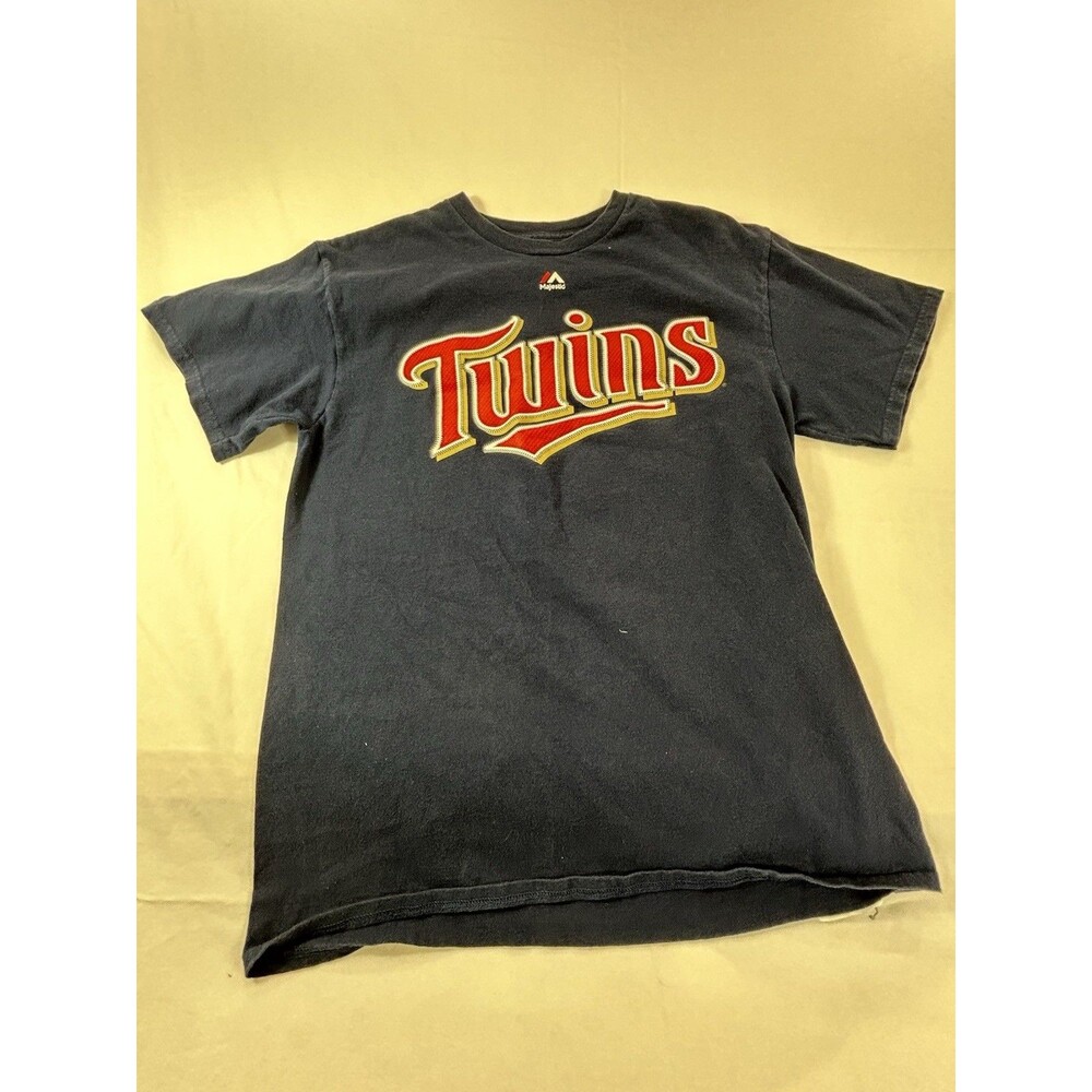 Minnesota Twins Mens Shirt Small Navy Red Jersey Brian Dozier #2 Baseball